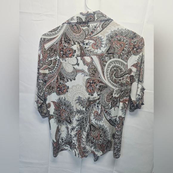 Naif M Paisley Print Tie-Front Blouse - Picture 4 of 4